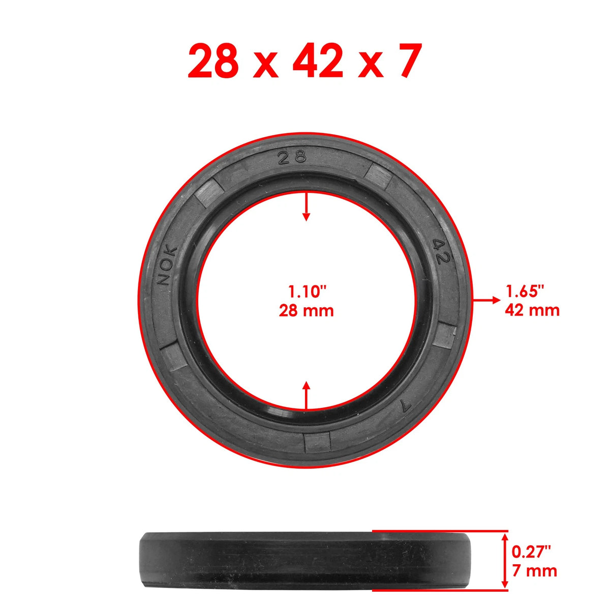 Front Wheel Ball Bearing and Seals Kit for Honda TRX250 (1985–1987) BR106AA2020