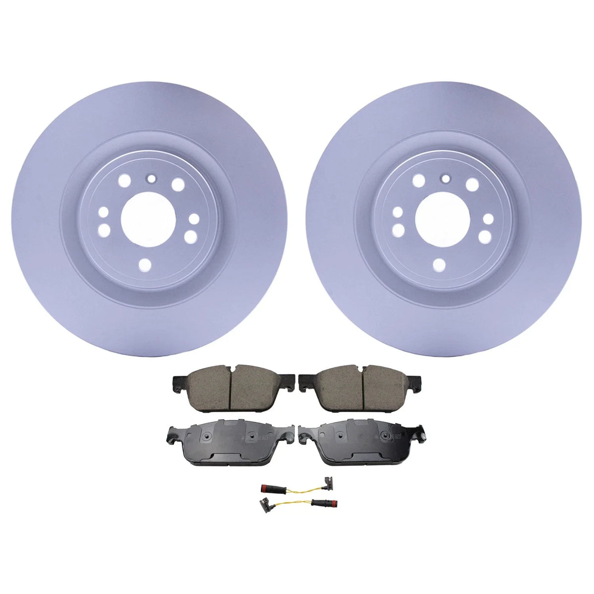 Front Rotors & Akebono EURO Ceramic Brake Pads Kit for Benz X166 GL450 (2013–2019)