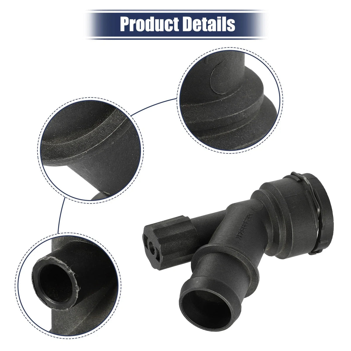 2X Radiator Coolant Hose Flange 6Q0122291F for VW Golf GTI (1999–2006)
