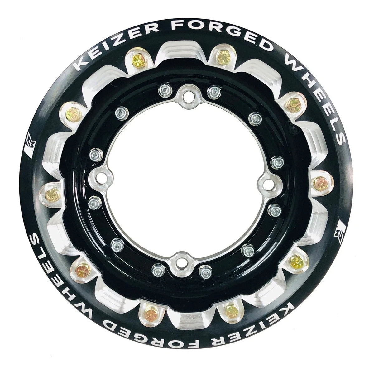 Set of 2 Keizer Racing Beadlock Wheels 9" Rear 10" Front for Honda TRX 250R 450R 450ER