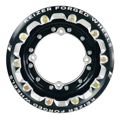 Set of 2 Keizer Racing Beadlock Wheels 9" Rear 10" Front for Honda TRX 250R 450R 450ER