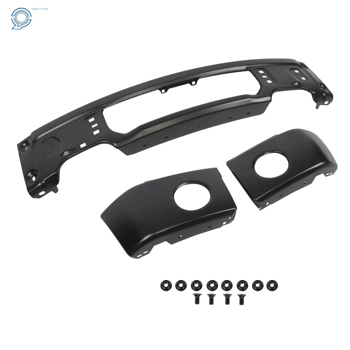 Front Bumper for Ford F150 (2009–2015) W/ Fog Light Hole, Black Steel