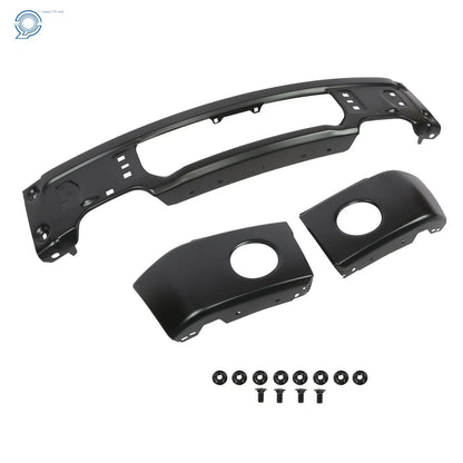 Front Bumper for Ford F150 (2009–2015) W/ Fog Light Hole, Black Steel