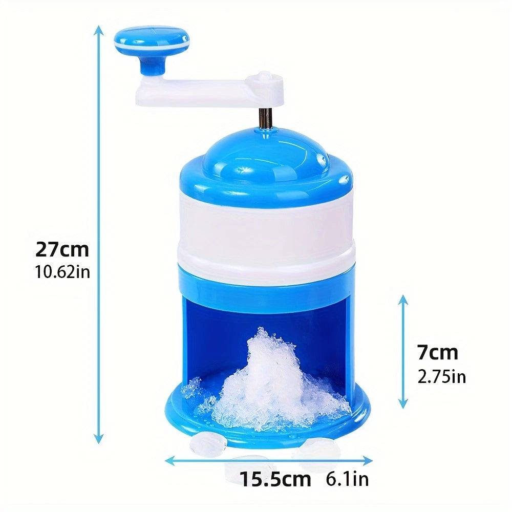 Compact Manual Ice Shaver Machine for Home Ice Treats (27x15.5x7cm)
