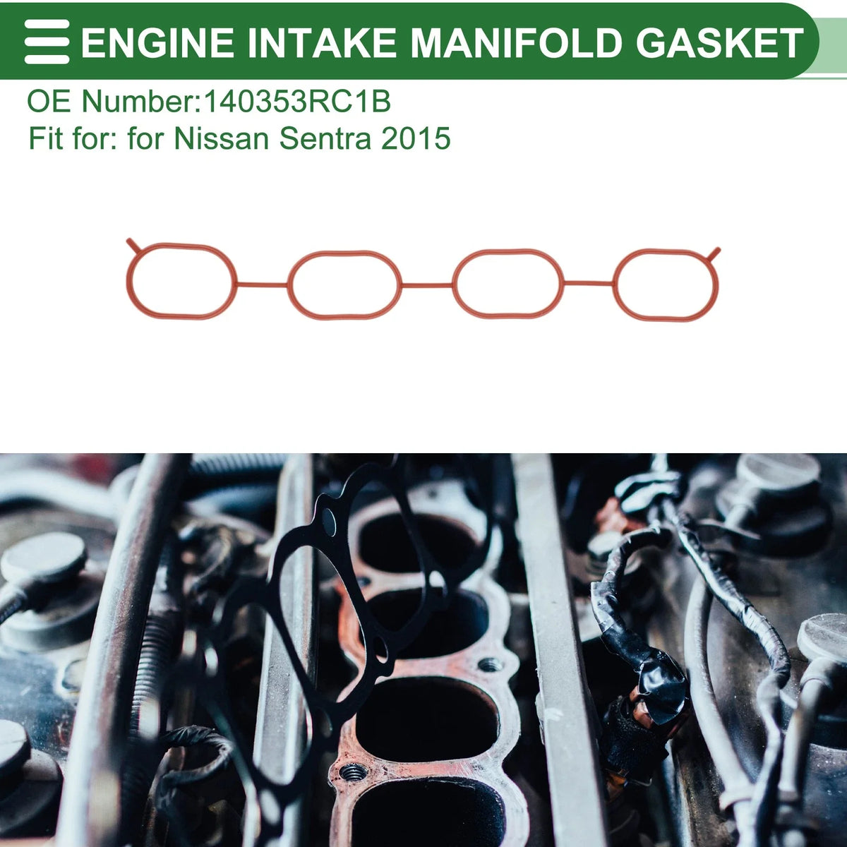Engine Intake Manifold Gasket for Nissan Sentra (2015) No. 140353RC1B