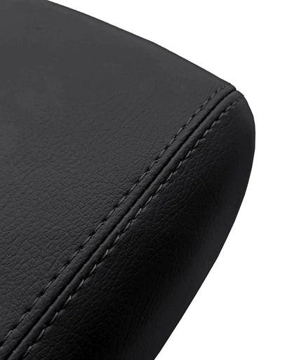Center Console Lid Armrest Cover for Honda CR-V (2017–2021) Black PVC Leather