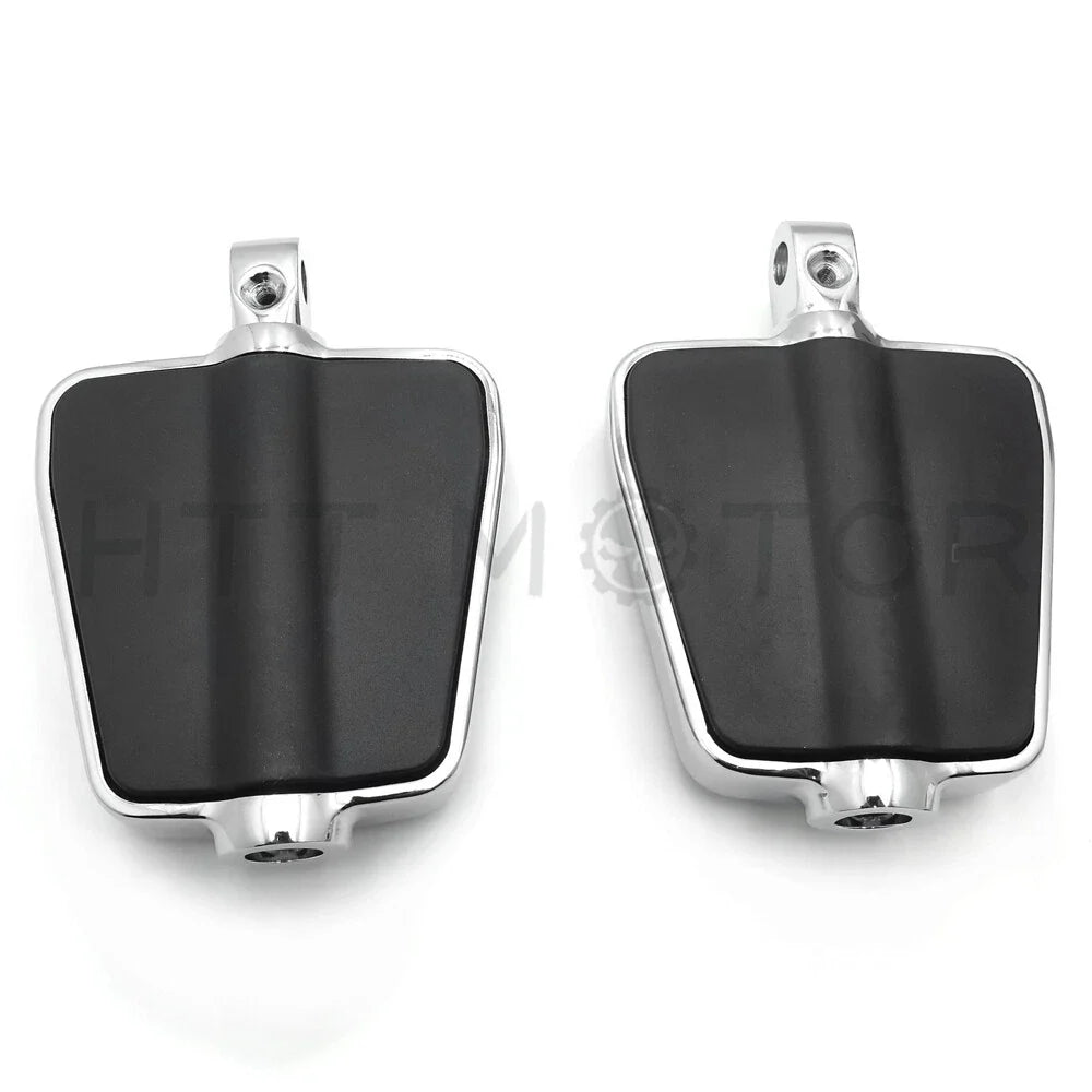 Chrome Rubber Footpegs for Suzuki Boulevard Intruder S83 VS1400 VZ800 (1997–2004)