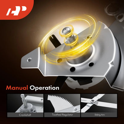 Front Driver Side Manual Window Regulator for Chevy C10 C20 K10 K20 (3833541, 752-138, 752138)