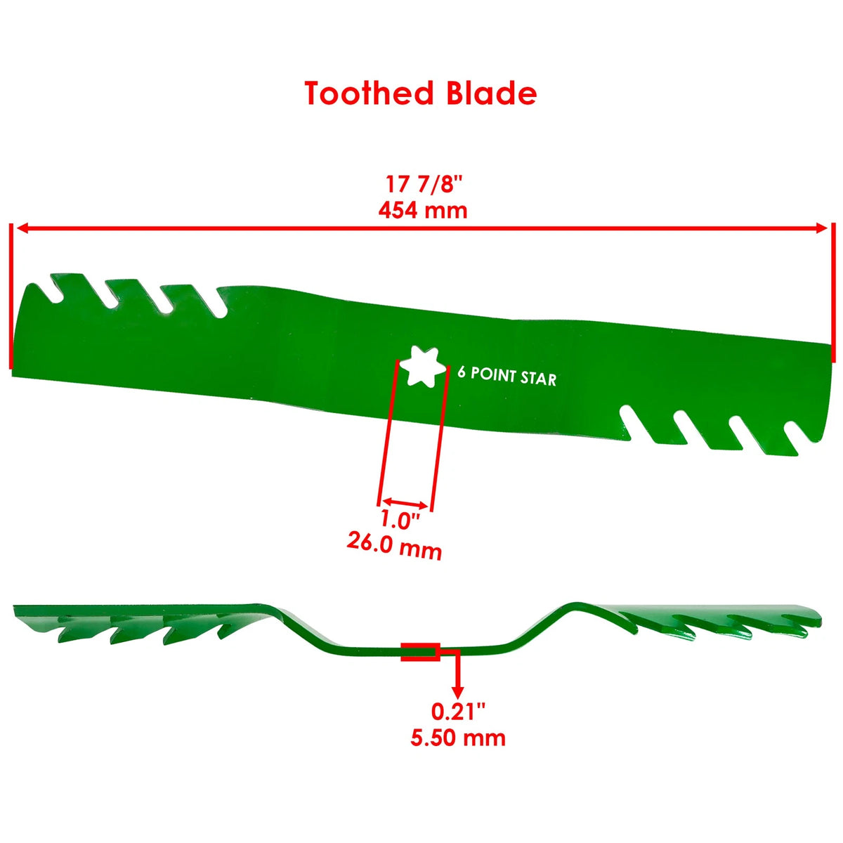 50" Deck Blade for White Outdoor Mustang XP / LT-5000 / Q 62 G (MB295)