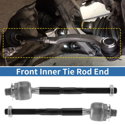 2X Front Inner Tie Rod End Links for Ford Fusion Edge Lincoln Nautilus MKZ
