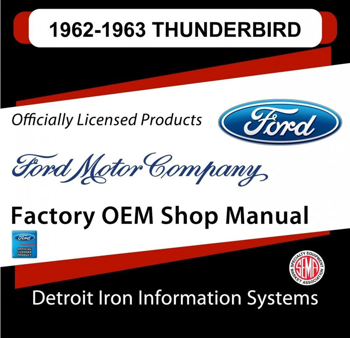 Shop Manuals & Parts Books CD for Ford Thunderbird (1962–1963)