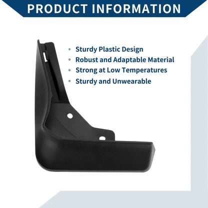 Set of 4 Mud Flaps Splash Guards for Mercedes-Benz CLA (2020–2023)