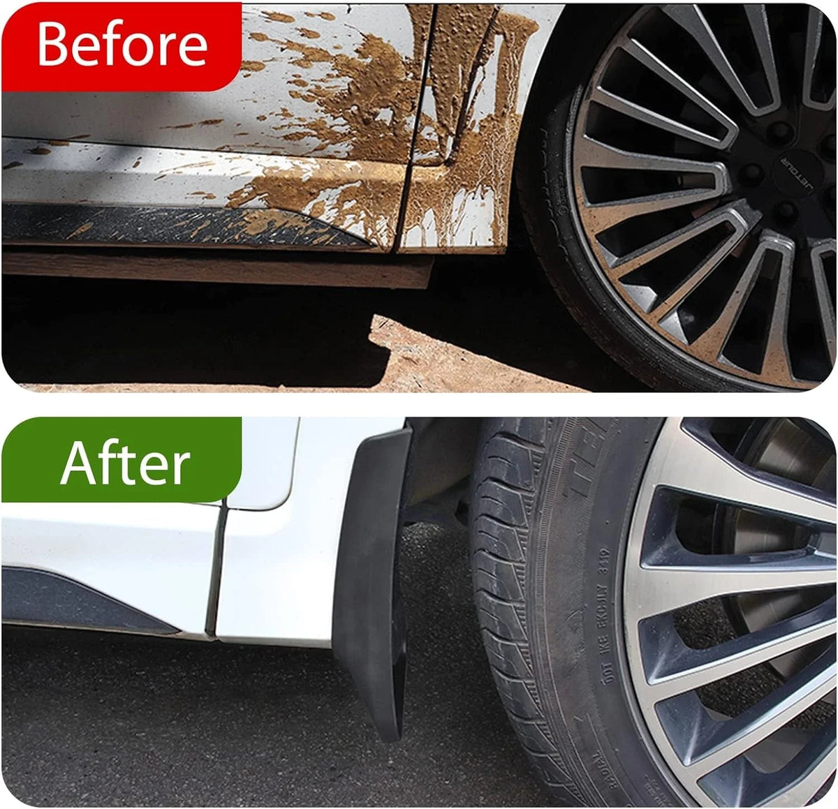 4x Truck Mud Flaps Splash Guards for Ford F-350 Super Duty (1999–2010)