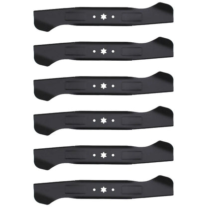 Set of 6 High Lift Mower Blades for 46" Deck