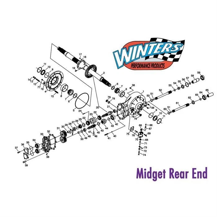 6 Spline QC Gear Set for Winters Performance Midget (4421)