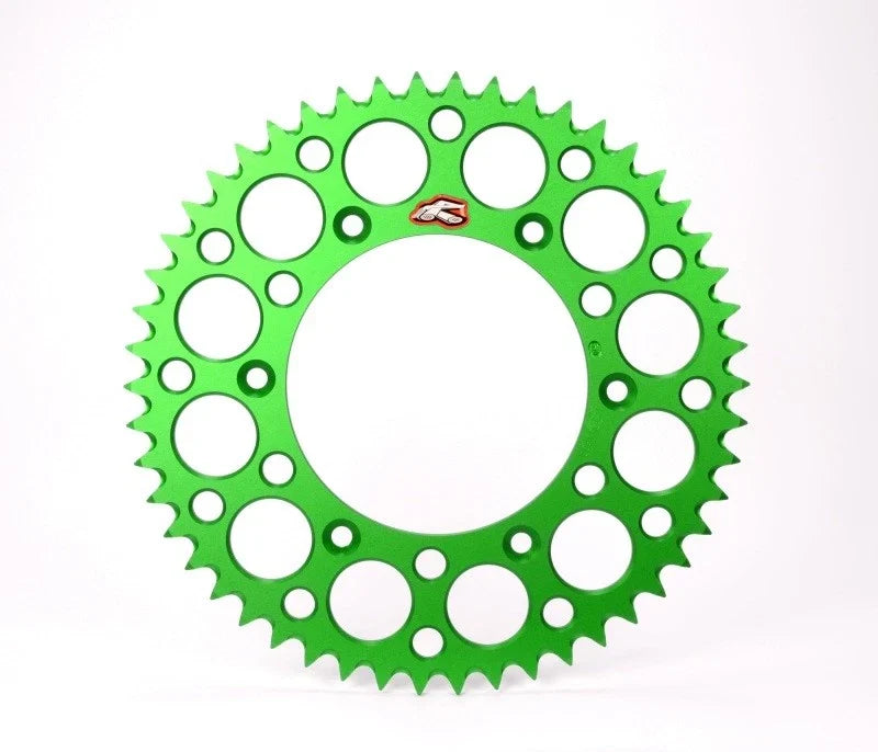 Renthal Rear Grooved Sprocket for Kawasaki KX 65 (2020) - Green 420-47P