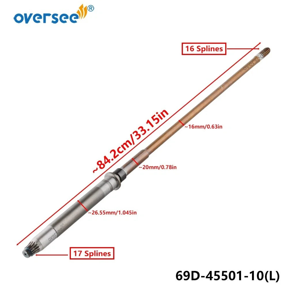 L Driveshaft for Yamaha 2 Stroke 60HP Outboard (69D-45501-10, 69D4550110)