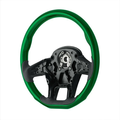 YourGrip Wood Steering Wheel Emerald Green for Peterbilt 579 (2012–2021)