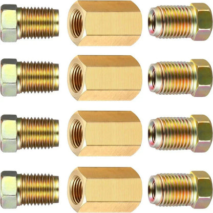 3/8" x 24 Brake Line Fittings Kit for 3/16" Brake Lines