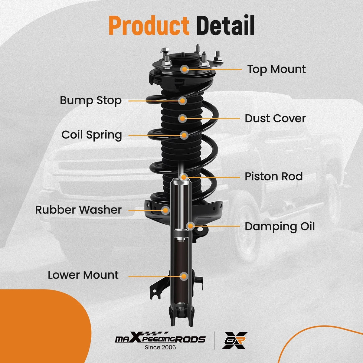 Set of 4 Quick Complete Struts & Coil Springs for Honda CR-V (2012–2014)