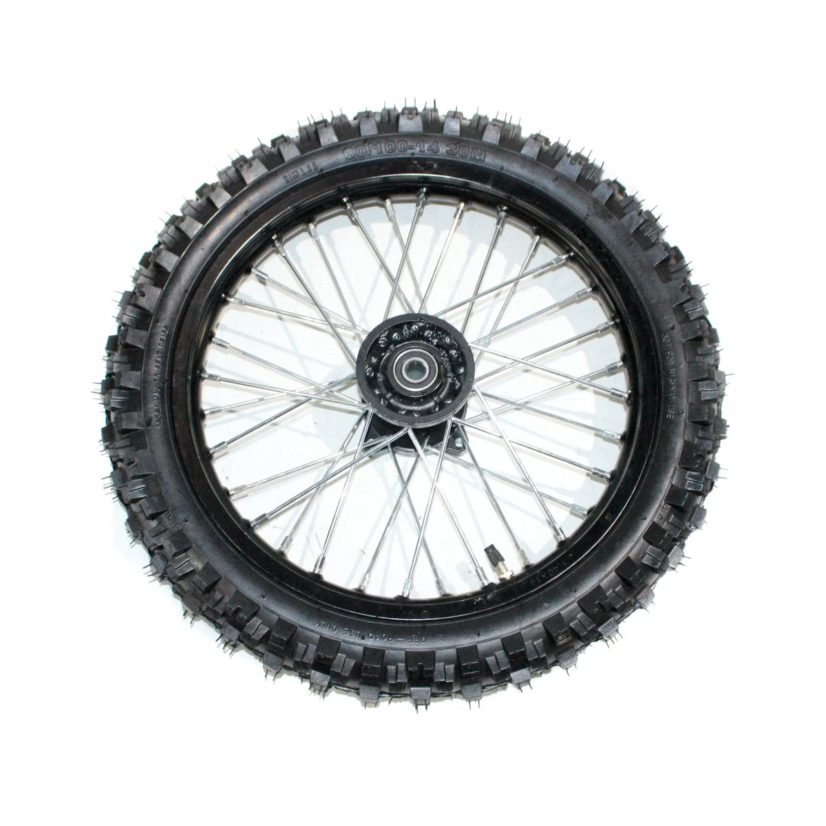 Set of 2 12mm 14" Front & 12" Rear Wheel Rims with Tires for PIT PRO Dirt Bike