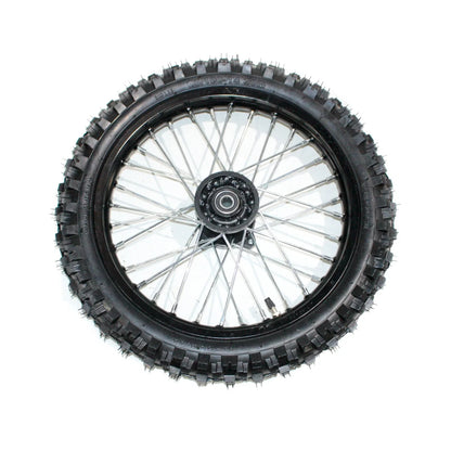 Set of 2 12mm 14" Front & 12" Rear Wheel Rims with Tires for PIT PRO Dirt Bike