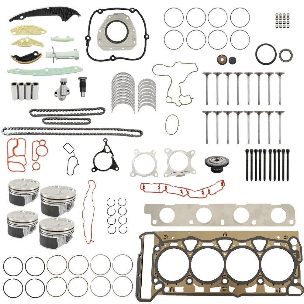 2.0T Engine Overhaul Kit for VW Golf Jetta Tiguan Audi A4 A6 Q5 (EA888) 1188336, 06H107065DD, 06H105591JGLB, 06H107065DM, 06K107065F