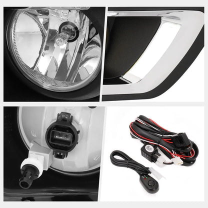 Clear Lens Fog Lights with Switch and Bezel for Chevy Colorado (2015–2019)