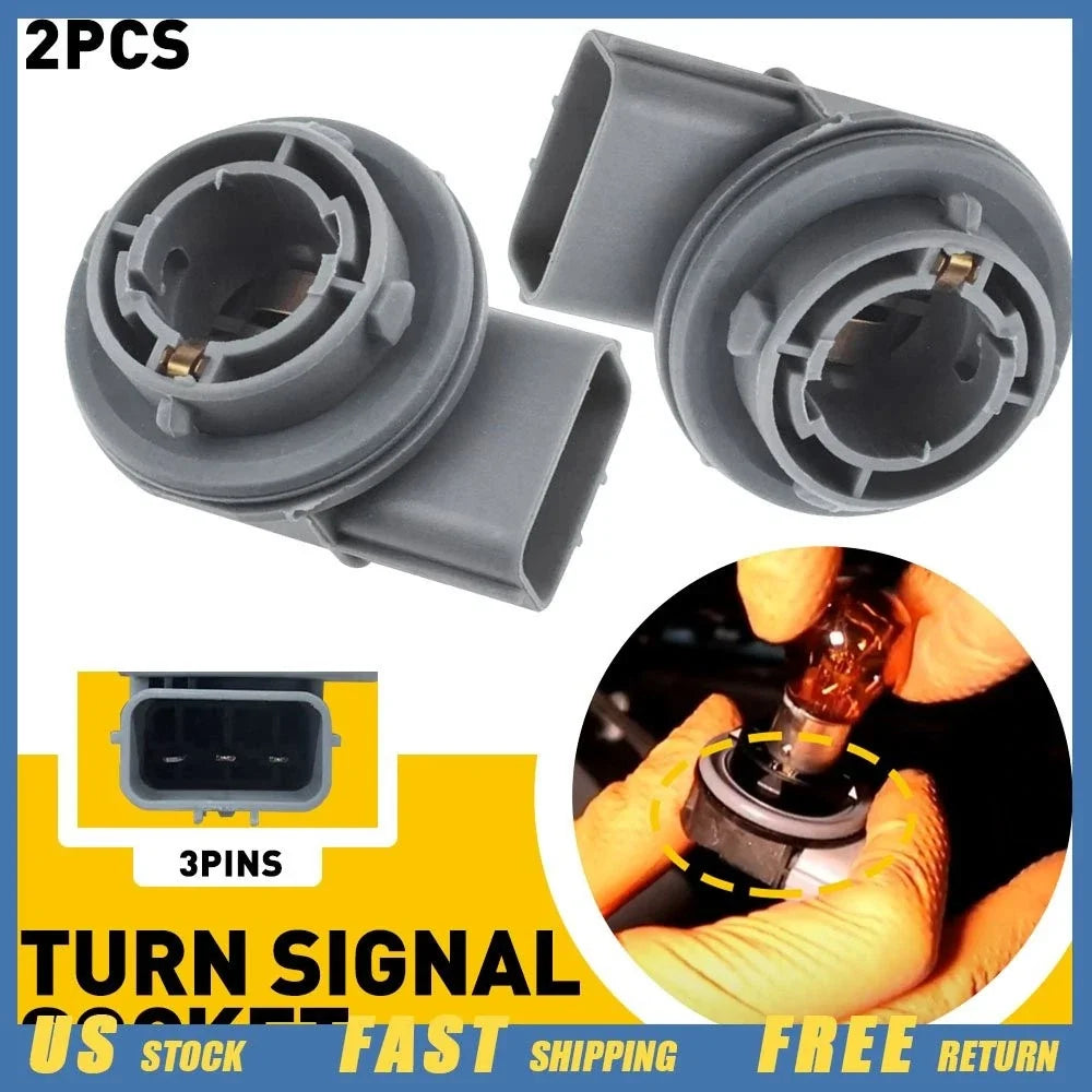 2X Turn Signal Socket 92164-M7000 for Kia Forte (2019–2021) Front LH & RH