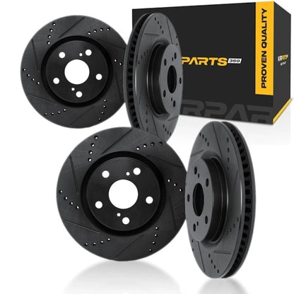 Rotor Set for Subaru BRZ (2022–2025) | Drilled and Slotted | ALX-PAU-DF-8004-13002-CLA3