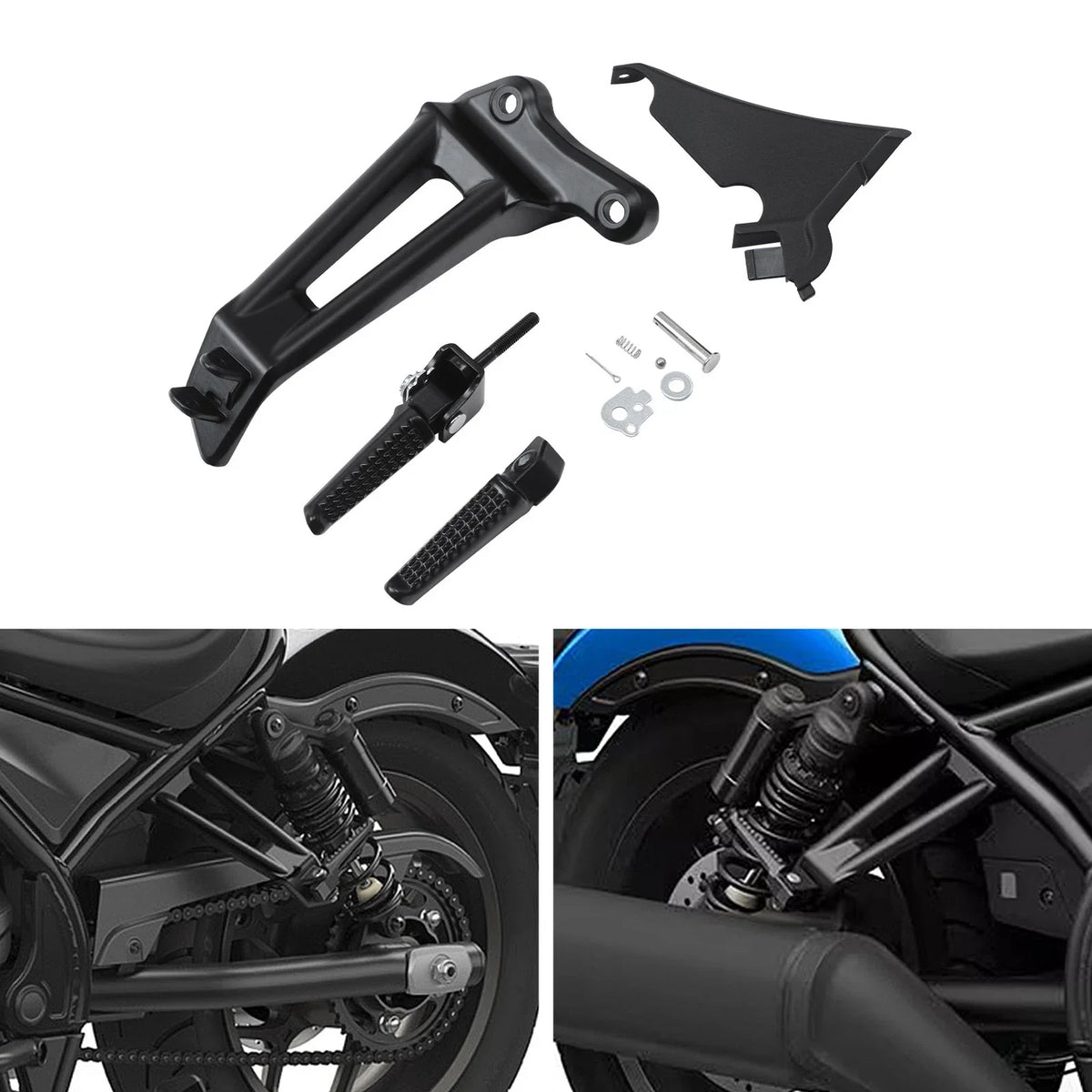 Passenger Footpegs Footrest Bracket for Honda Rebel 1100 CMX1100 (2021–2025)