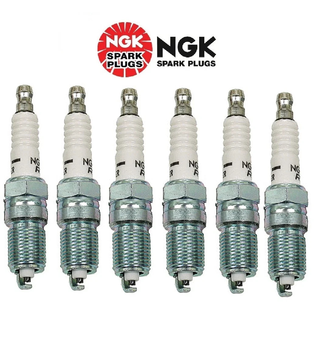 Set of 6 Spark Plugs for Chevy Lincoln GMC Ford Cadillac Buick (NGK 3951/TR55)