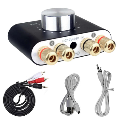 50W Mini Bluetooth 5.0 HiFi Stereo Power Amplifier for Car Home