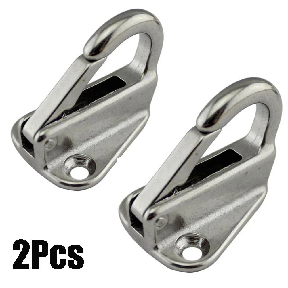2X Stainless Steel Spring Snap Fending Hook for Marine Boat Hardware