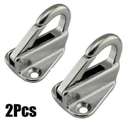 2X Stainless Steel Spring Snap Fending Hook for Marine Boat Hardware