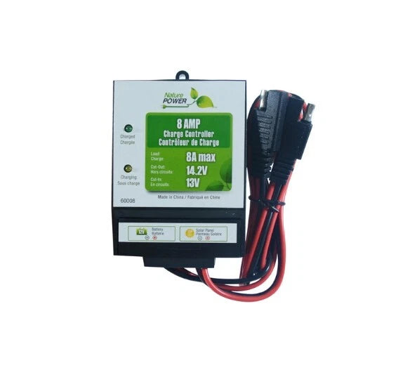 8 Amp Solar Charge Controller for 12V Battery Systems (60008)