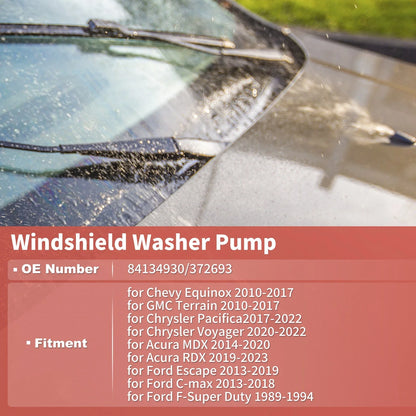 Windshield Washer Pump for Cadillac Equinox (2005–2009) No.84134930/372693