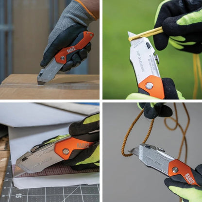 Utility Knife for Klein Tools (Auto-Loading, Heavy Duty, Orange/Black)