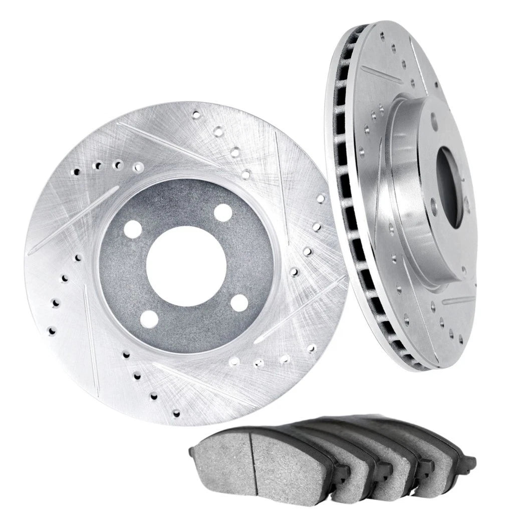 Rotor Set for Subaru Outback (2002–2005) ALX-PAU-DF-7612-13009-CLA2 Drilled Slotted