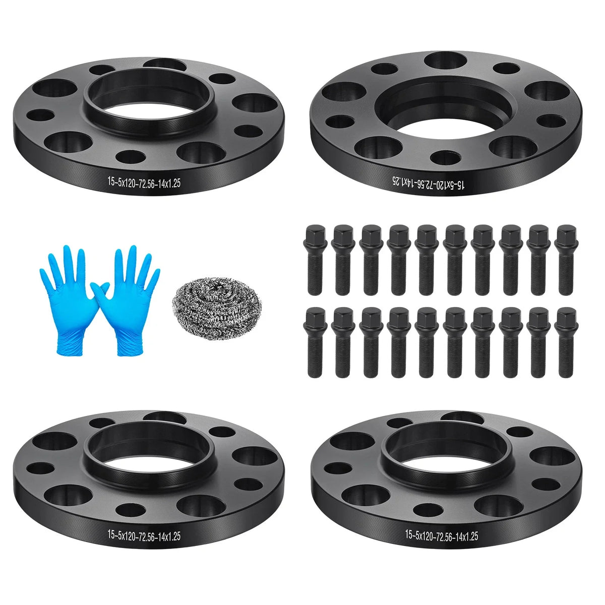 Wheel Spacers for BMW 535d xDrive (2014–2016) 5x120 15mm M14x1.25 4PCS