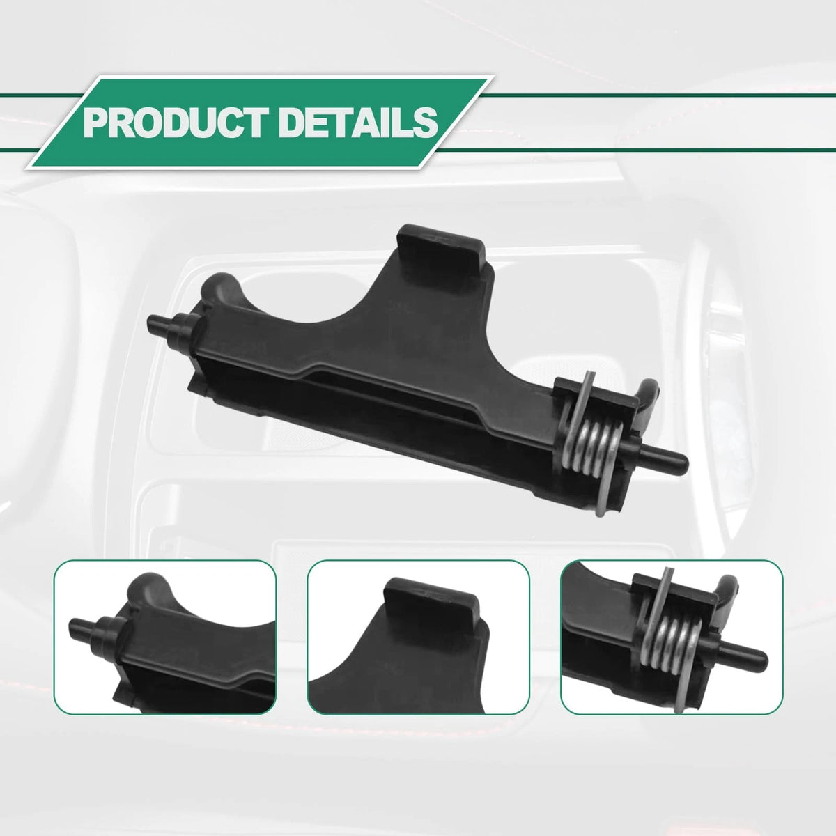 Center Console Armrest Latch Clip for Acura RDX (2013–2018) Black