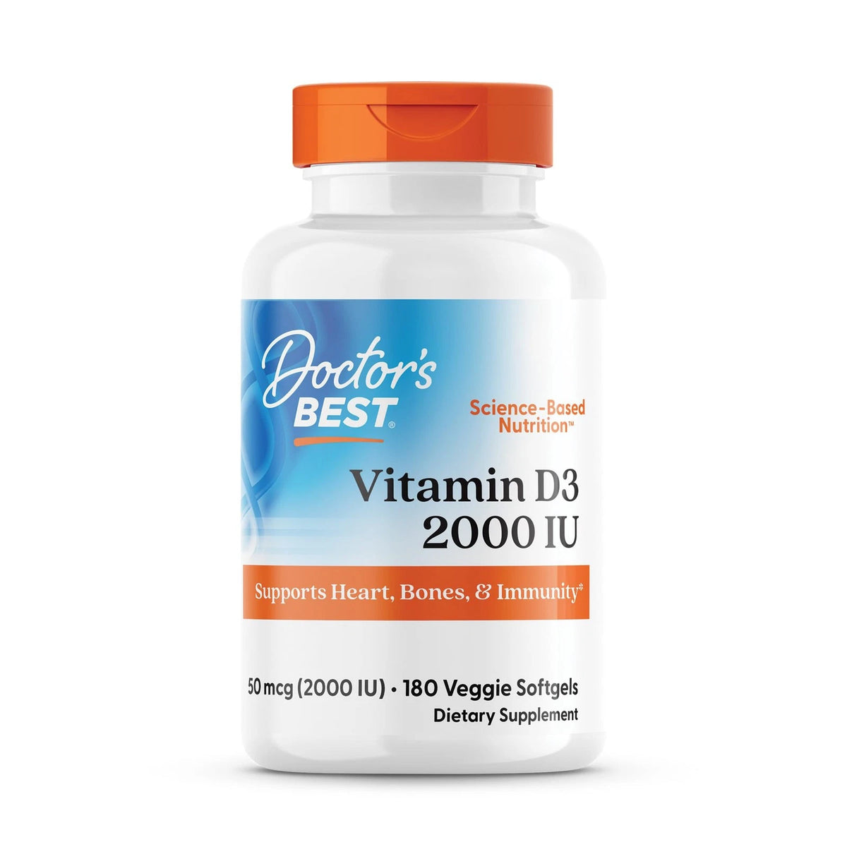 Vitamin D3 2000 IU Softgels for Men (180 Count)