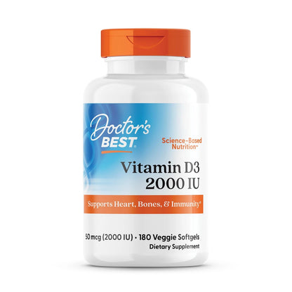 Vitamin D3 2000 IU Softgels for Men (180 Count)