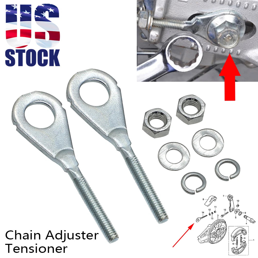 Chain Axle Adjusters Nut Kit for Honda CRF XR 70 80 100