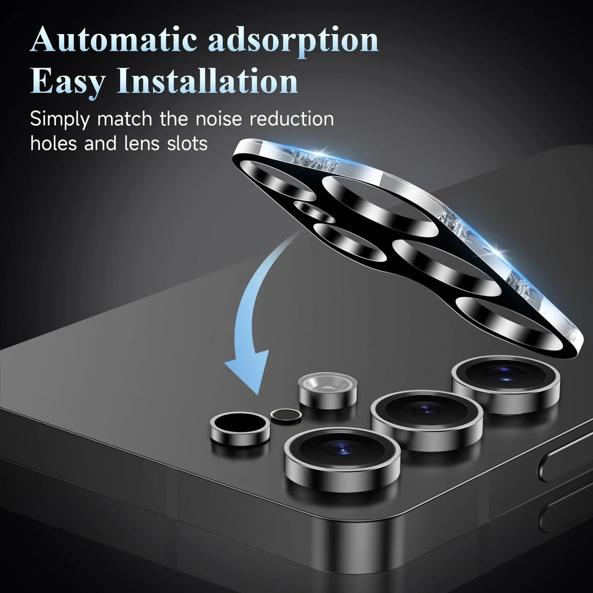 4 Pack Camera Lens Screen Protector for Samsung Galaxy S25 Ultra