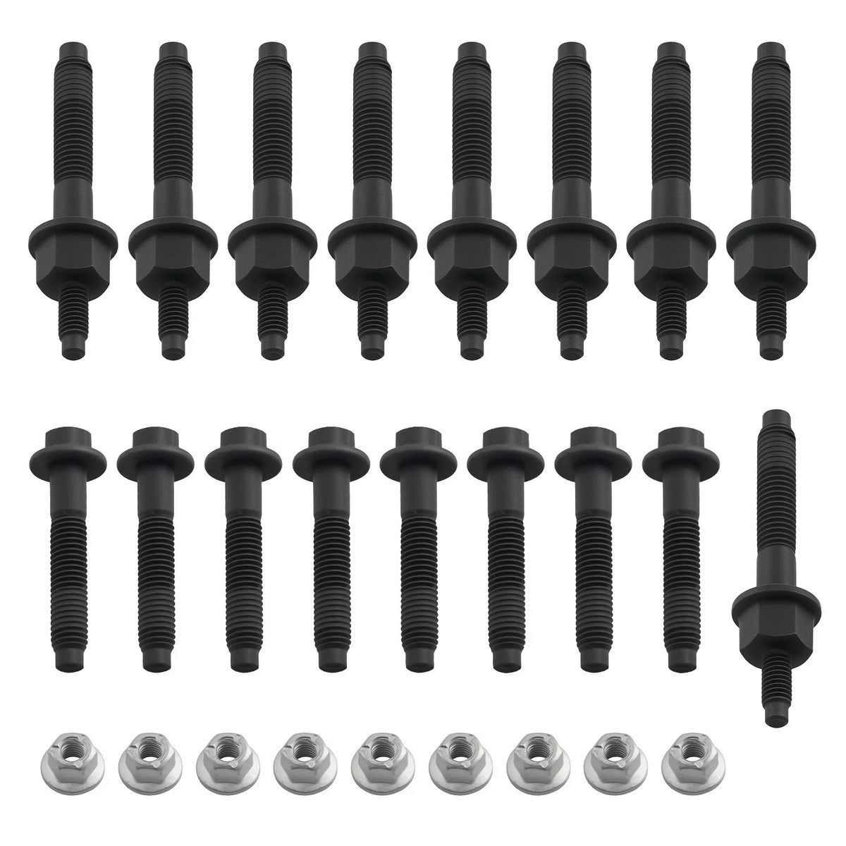 Exhaust Manifold Stud Bolt Nut Kit for Dodge Charger 5.7L V8 (2003–2008)