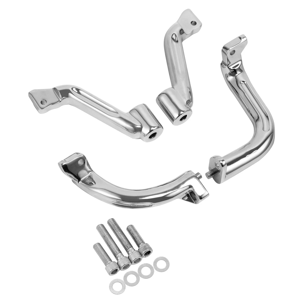 Chrome Rider Driver Floorboard Bracket Kit for Harley Street Glide (2014–2016)