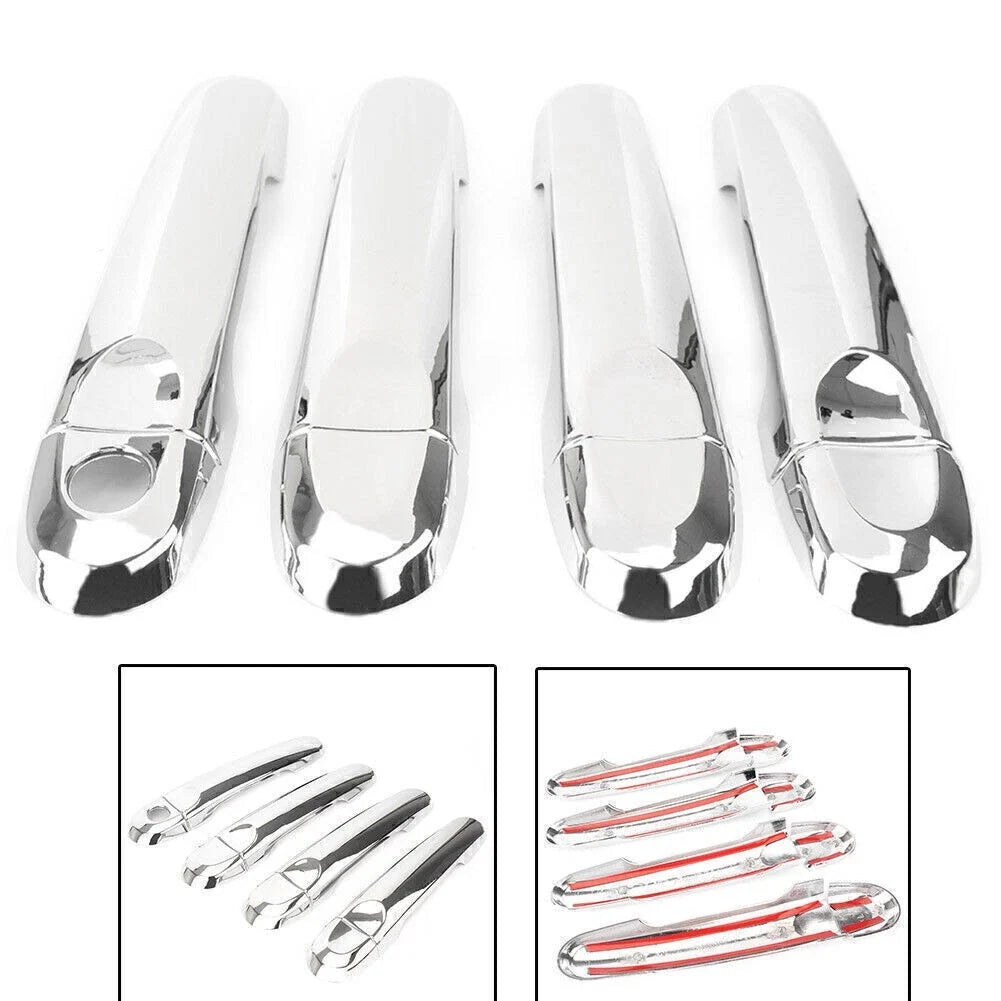 Chrome Door Handle Cover Trim for Nissan Sunny Versa (2014–2016)