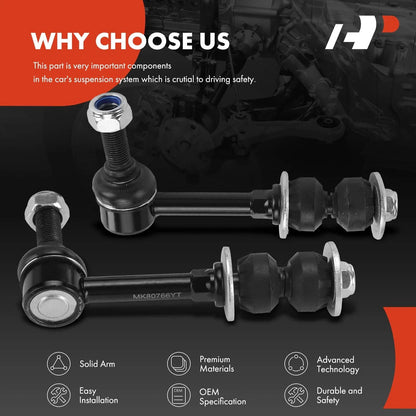 2X Front Stabilizer Bar Link for Dodge Ram 1500 2500 3500 (2006–2010)