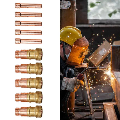 Set of 10 TIG Gas-Lens 17GL332 10N24S for Welding Accessories